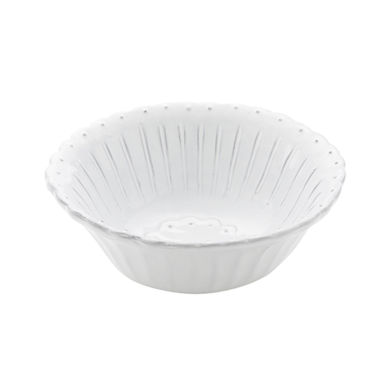 ARTE ITALICA: Bella Bianca Beaded Cereal Bowl - artisticaitalian.com