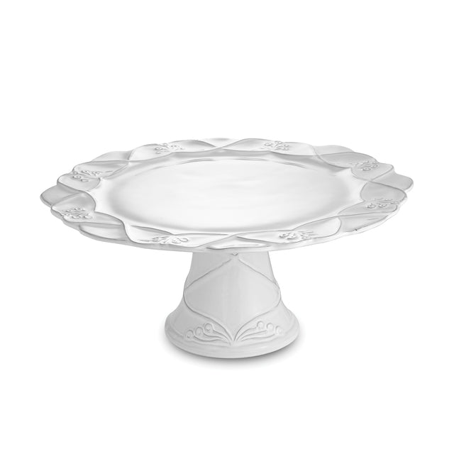 ARTE ITALICA: Bella Bianca Cake Plate - artisticaitalian.com