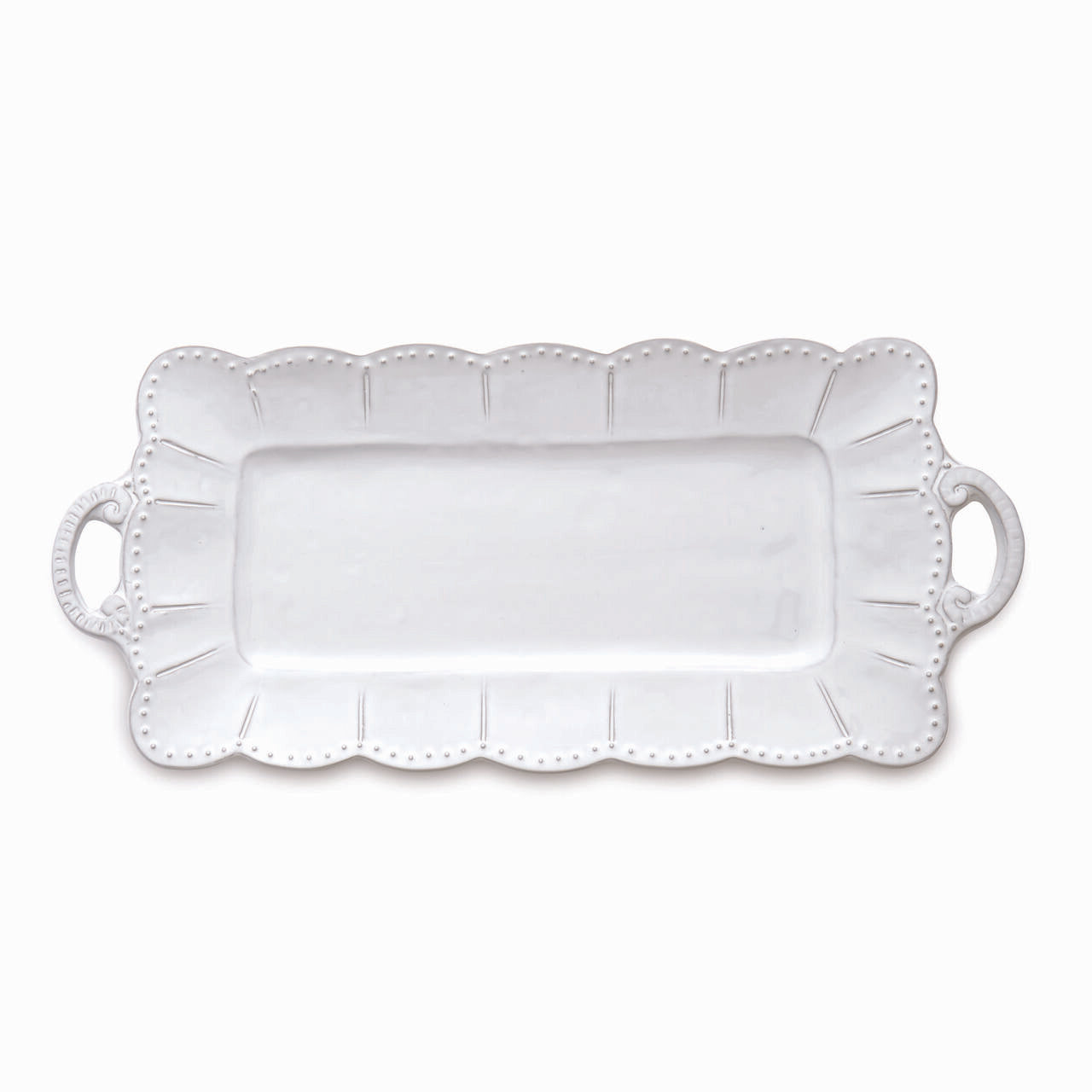 ARTE ITALICA: Bella Bianca Rectangular Tray - artisticaitalian.com