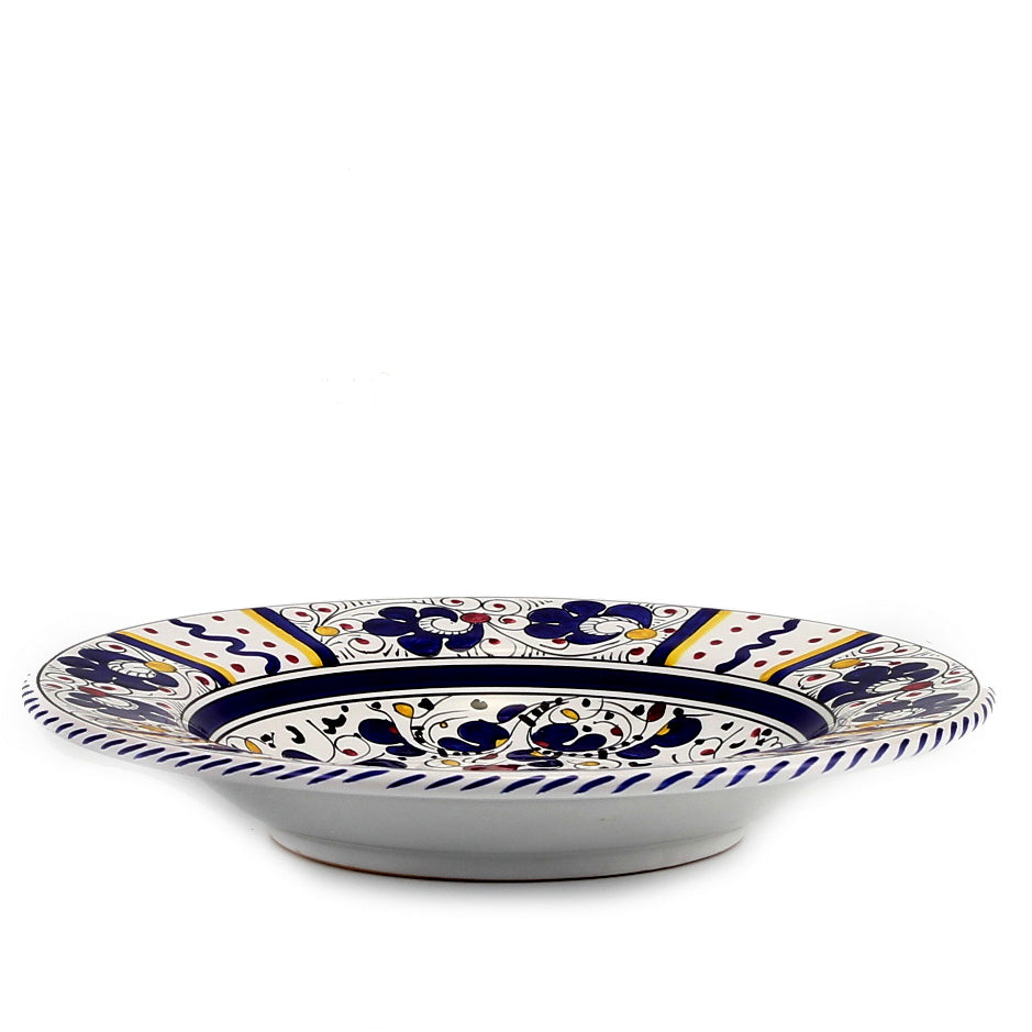 ORVIETO BLUE ROOSTER: Rim Pasta Soup Bowl - artisticaitalian.com