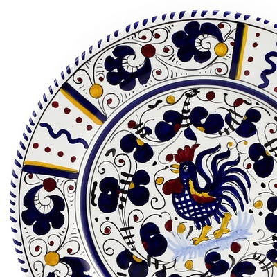 ORVIETO BLUE ROOSTER: Salad Plate - artisticaitalian.com