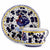 ORVIETO BLUE ROOSTER: Cup and Saucer - artisticaitalian.com