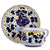 ORVIETO BLUE ROOSTER: 5 Pieces Place Setting - artisticaitalian.com