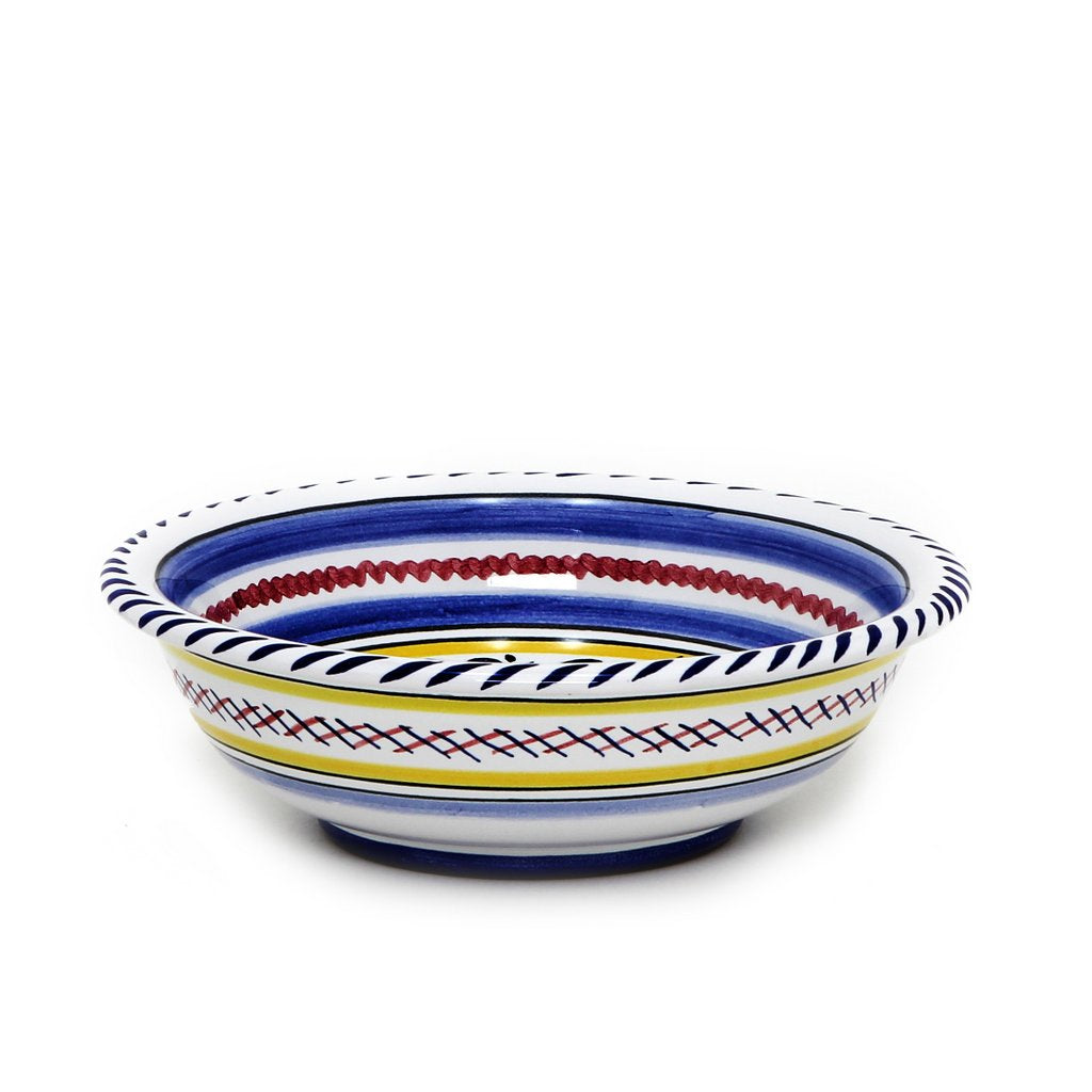 ORVIETO BLUE ROOSTER: Cereal Bowl - artisticaitalian.com