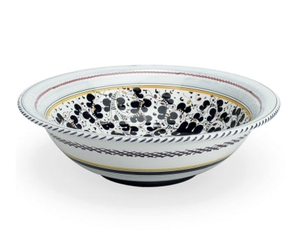 ORVIETO BLUE ROOSTER: Large Pasta/Salad Serving Bowl - artisticaitalian.com