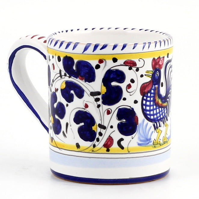 ORVIETO BLUE ROOSTER: Mug (10 Oz) - artisticaitalian.com