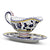 ORVIETO BLUE ROOSTER: Gravy Sauce Boat with Tray [R] - artisticaitalian.com