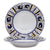 ORVIETO BLUE ROOSTER: Rim Pasta Soup Bowl (White Center) - artisticaitalian.com