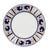 ORVIETO BLUE ROOSTER: 4 Pieces Place Setting - White center - artisticaitalian.com