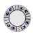 ORVIETO BLUE ROOSTER: 4 Pieces Place Setting - White center - artisticaitalian.com