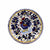 ORVIETO BLUE ROOSTER: Canape Plate - 7" Diam. Saucer [STRIPED RIM] - artisticaitalian.com