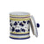 ORVIETO BLUE ROOSTER: Caffe' (Coffee) Container Canister - artisticaitalian.com