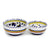 ORVIETO BLUE ROOSTER: Olive Dish Bowl - Relish, Condiments, Olive and Nuts divided bowl [R] - artisticaitalian.com