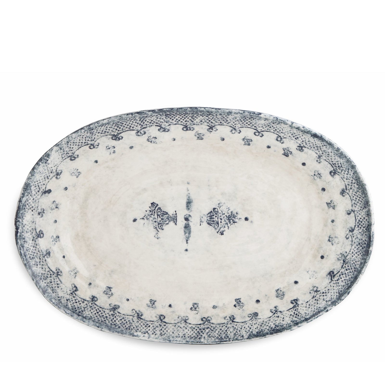 ARTE ITALICA: Burano Large Oval Platter - artisticaitalian.com