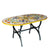 CERAMIC STONE TABLE + IRON BASE: PISA Design^ - Hand Painted in Deruta, Italy. - artisticaitalian.com