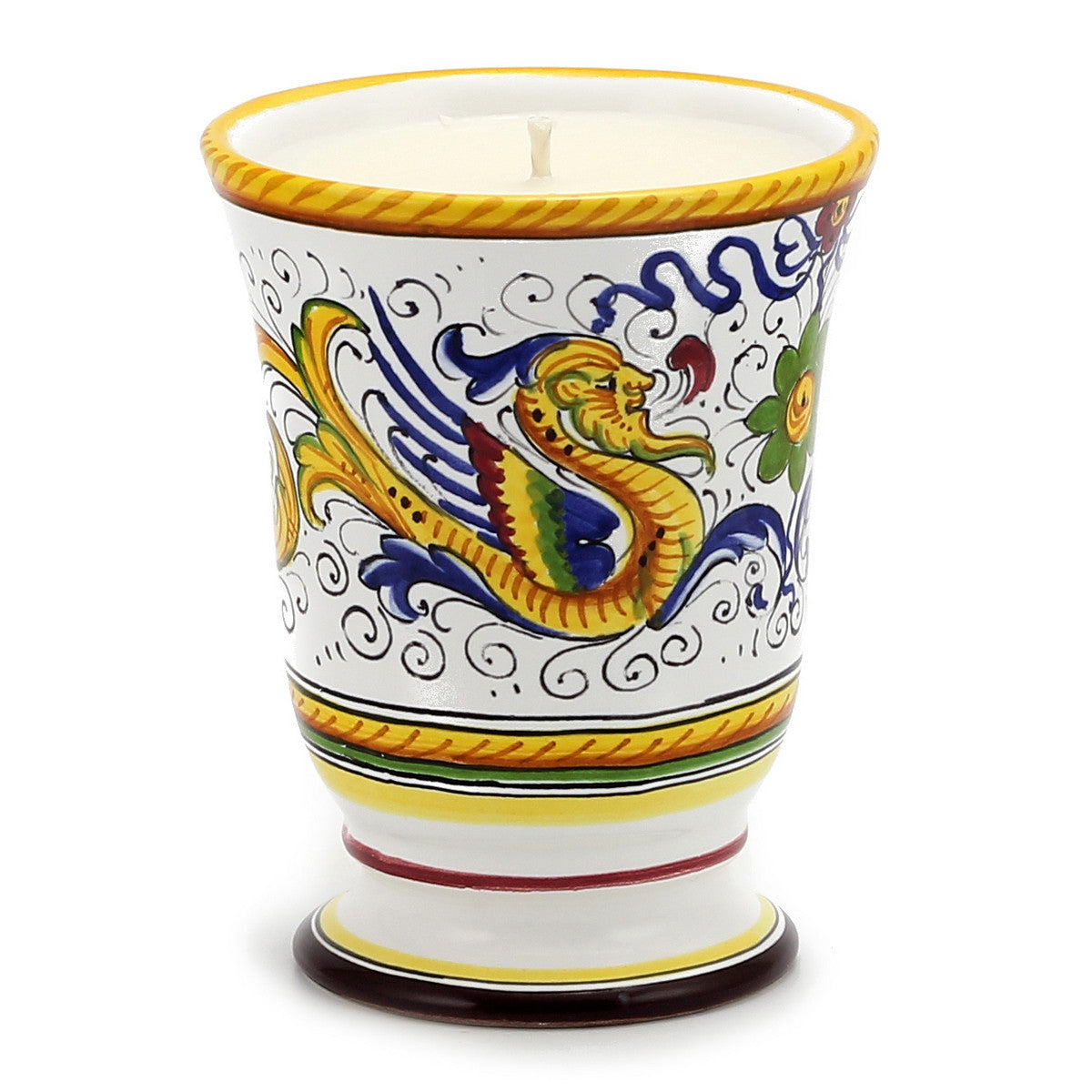 HOLIDAYS DERUTA CANDLES: Bell Cup Candle ~ Deruta Raffaellesco  Design - artisticaitalian.com