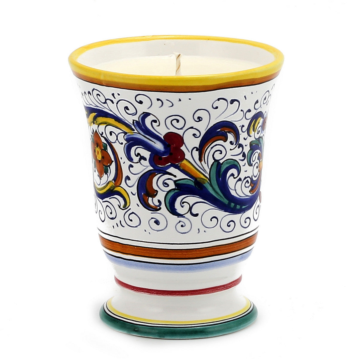 DERUTA CANDLES: Bell Cup Candle ~ Ricco Deruta Design - artisticaitalian.com