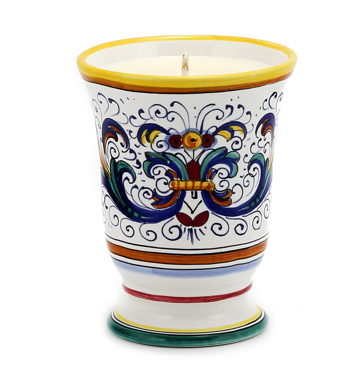 HOLIDAYS DERUTA CANDLES: Bell Cup Candle ~ Ricco Deruta Design - artisticaitalian.com