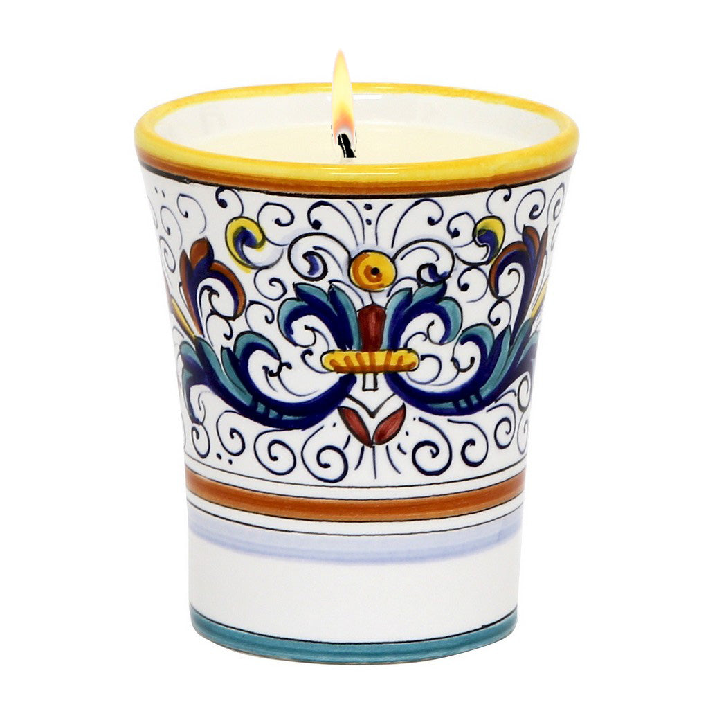 DERUTA CANDLES: Deluxe Precious Flared Candle RICCO DERUTA DELUXE Design - artisticaitalian.com