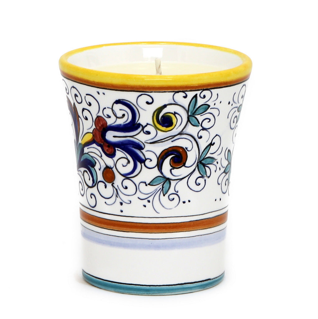 HOLIDAYS DERUTA CANDLES: Deluxe Precious Flared Candle RICCO DERUTA DELUXE Design - artisticaitalian.com