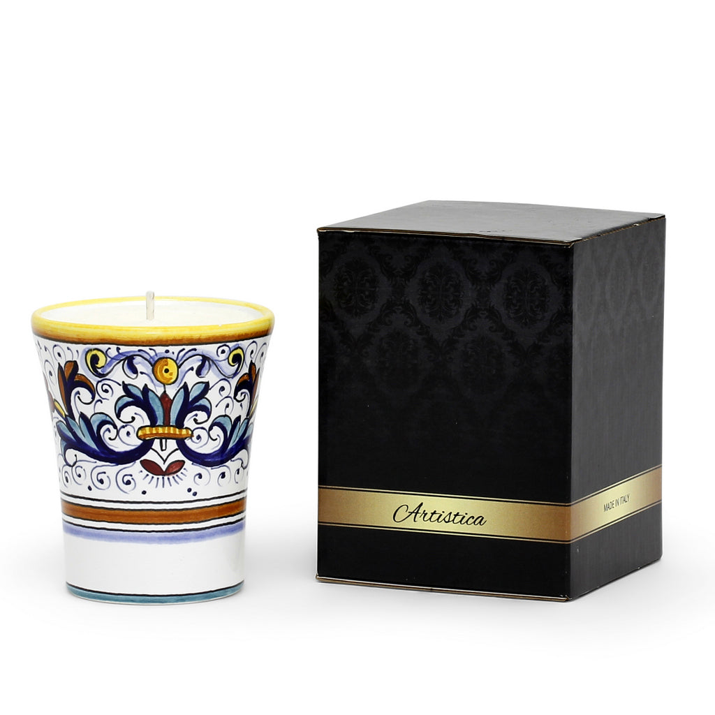 DERUTA CANDLES: Deluxe Precious Flared Candle RICCO DERUTA DELUXE Design - artisticaitalian.com