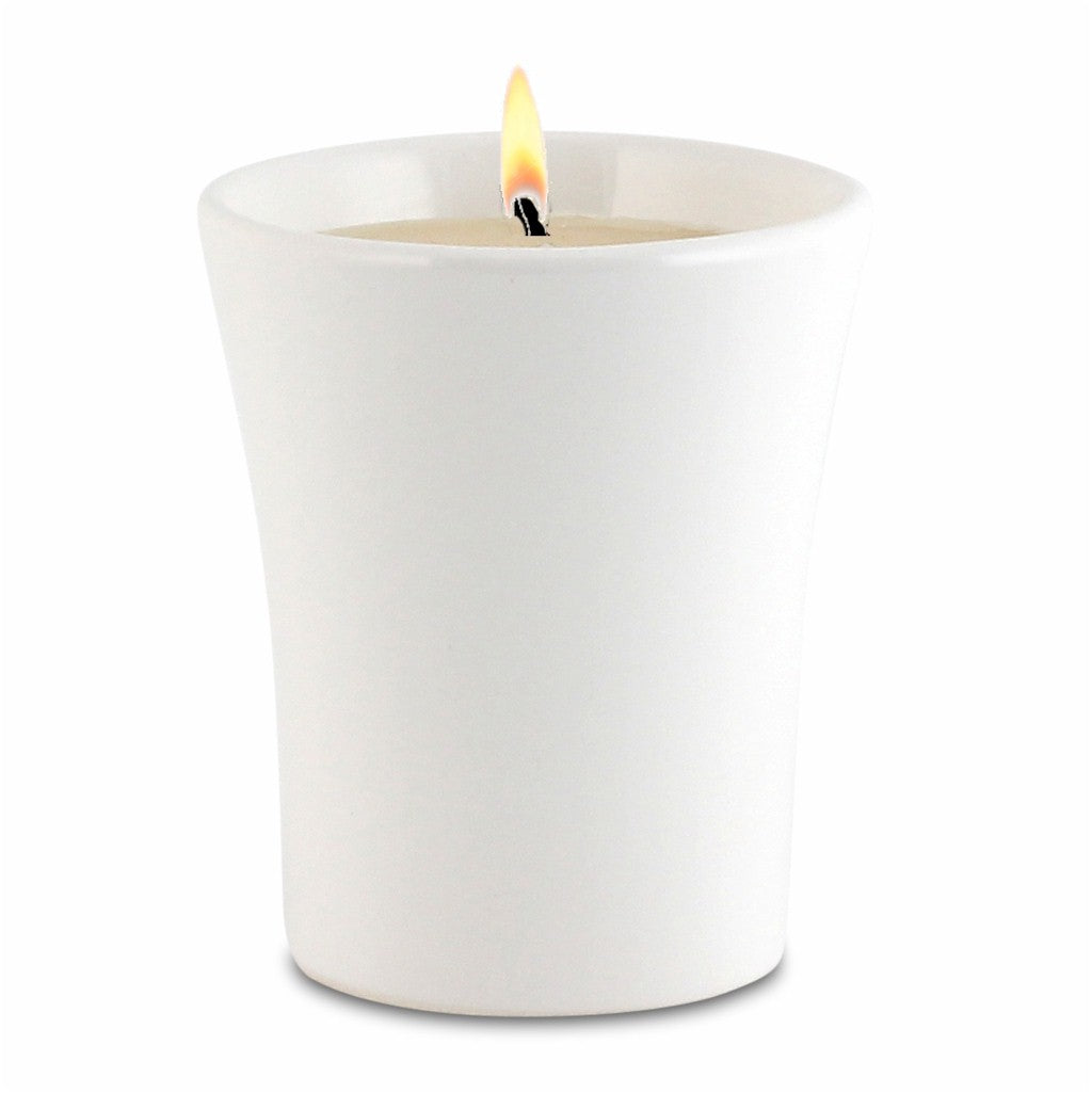 PURITY SPA CANDLE: Flared Candle pure White - artisticaitalian.com