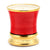 DERUTA CANDLES: Deluxe Precious Cup Candle ~ Coloris Rosso Design ~ Pure Gold Rim - artisticaitalian.com