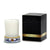 HOLIDAYS DERUTA CANDLES: Frosted Glass & Deruta Ceramic Base Candle ~ Ricco Deruta Design - artisticaitalian.com