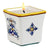 DERUTA CANDLES: Square Flared Candle Ricco Deruta Design - artisticaitalian.com