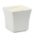 PURITY SPA CANDLE: Square Flared Candle pure White - artisticaitalian.com