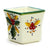 DERUTA CANDLES: Square Flared Candle Holly Leaves Design - artisticaitalian.com