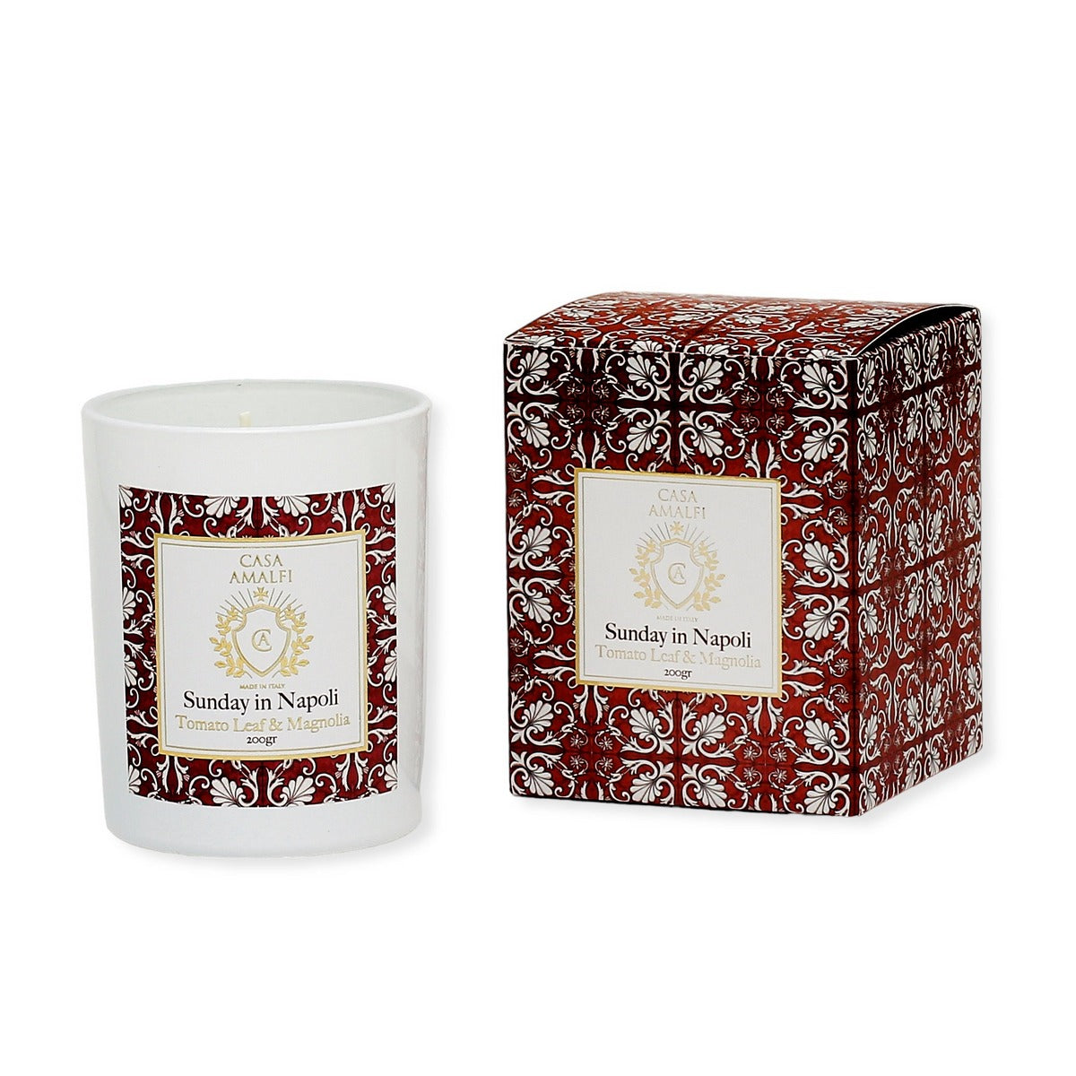 CASA AMALFI CANDLE: Scented Candle - Sunday in Napoli (7 Oz) - artisticaitalian.com