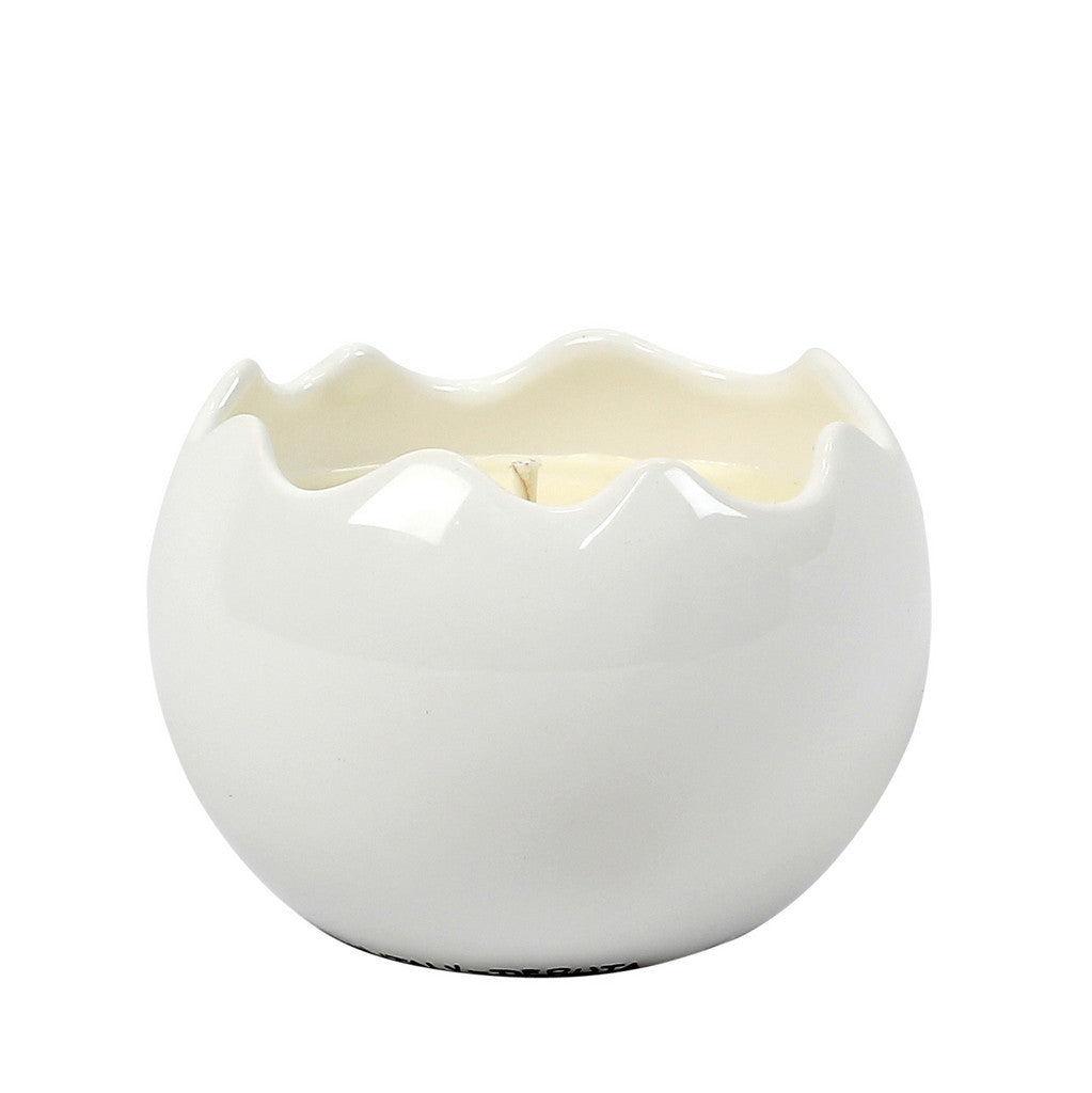 PURITY SPA CANDLE: Sphera Candle fluted rim pure White - artisticaitalian.com