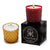 CRYSTAL CANDLES: Net Glass Design Candle ~ AMBER (10 Oz) - artisticaitalian.com