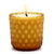 CRYSTAL CANDLES: Net Glass Design Candle ~ AMBER (10 Oz) - artisticaitalian.com