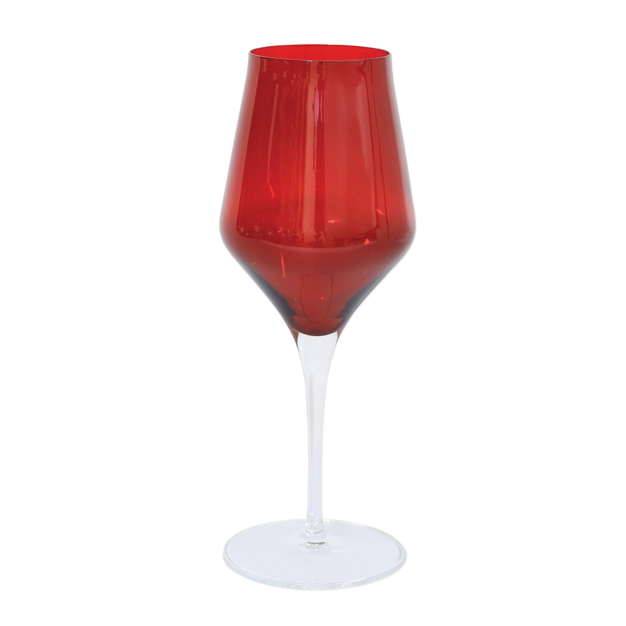 VIETRI: Contessa Red Water Glass - artisticaitalian.com