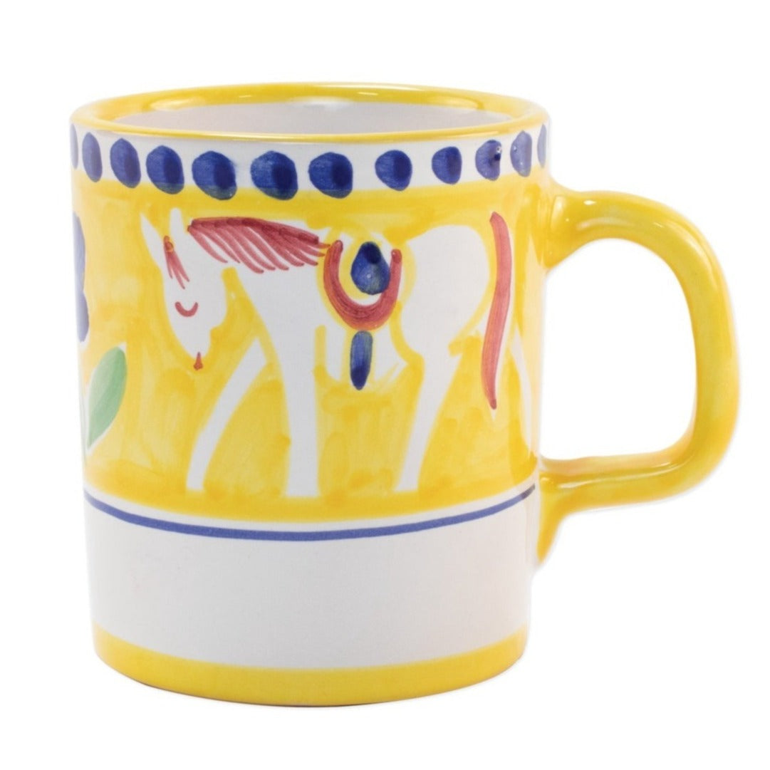 VIETRI: CAMPAGNA Cavallo Mug - artisticaitalian.com