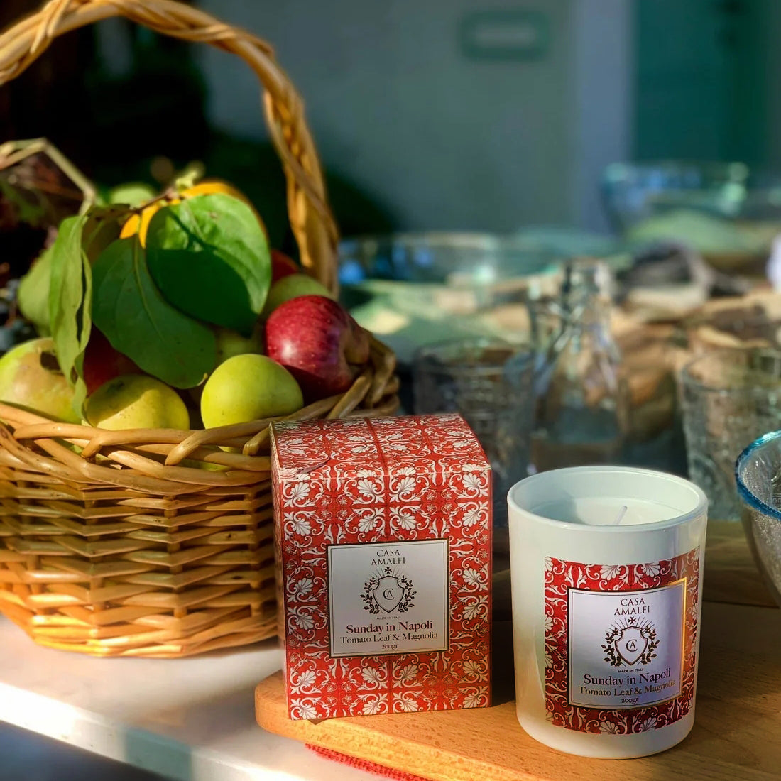 CASA AMALFI CANDLE: Scented Candle - Sunday in Napoli (7 Oz) - artisticaitalian.com