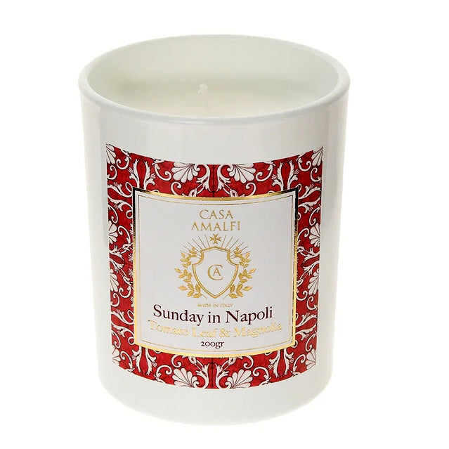 CASA AMALFI CANDLE: Scented Candle - Sunday in Napoli (7 Oz) - artisticaitalian.com