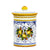 LIMONCINI: Tuscan Canister 'CAFFE' (Coffee) lemon design - artisticaitalian.com