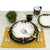 DERUTA COLORI: 3 Pieces Place Setting Bundle - BLACK/GOLD - artisticaitalian.com