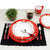 DERUTA COLORI: 4 Pieces Place Setting Bundle - RED - artisticaitalian.com