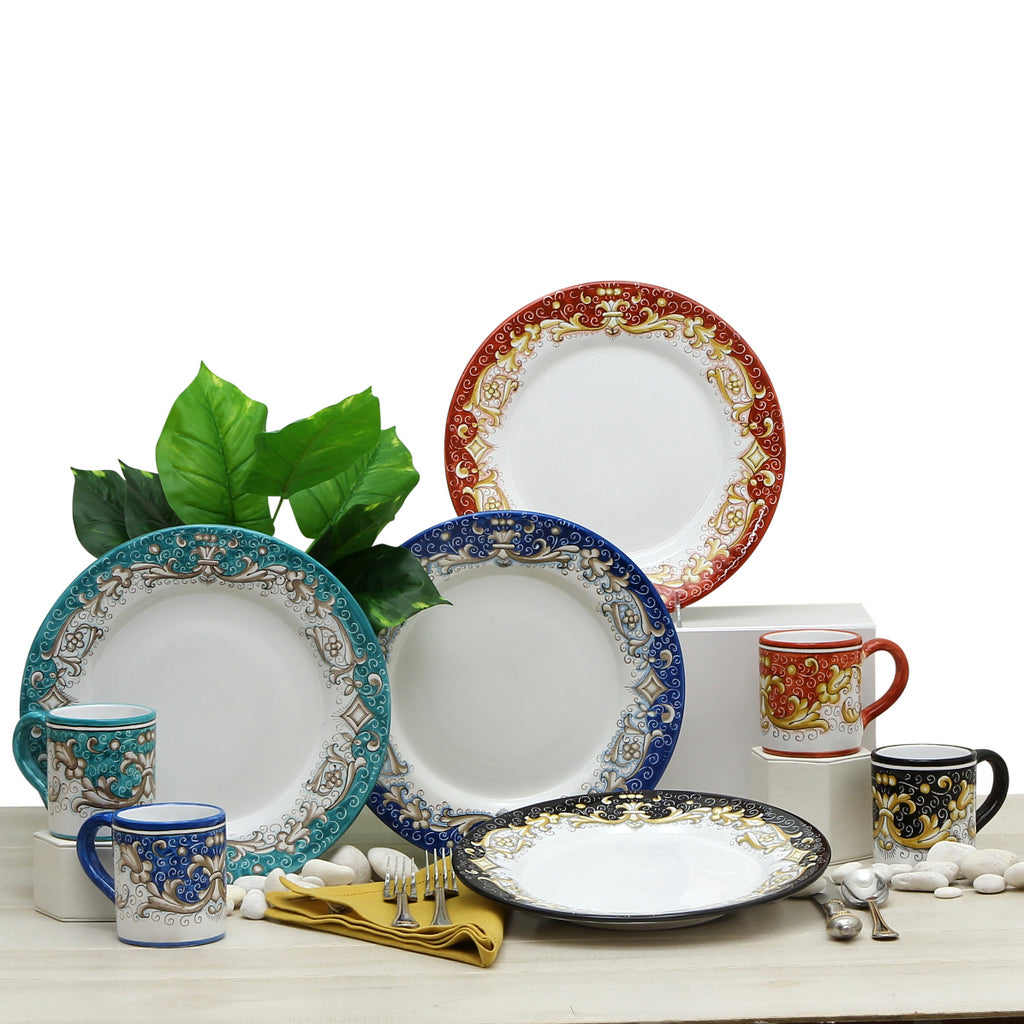 DERUTA COLORI: Dinner Plate - BLUE ANTICO - artisticaitalian.com