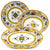 RAFFAELLESCO DELUXE: Serving Set Charger + Salad Pasta Bowl + Oval Platter - artisticaitalian.com