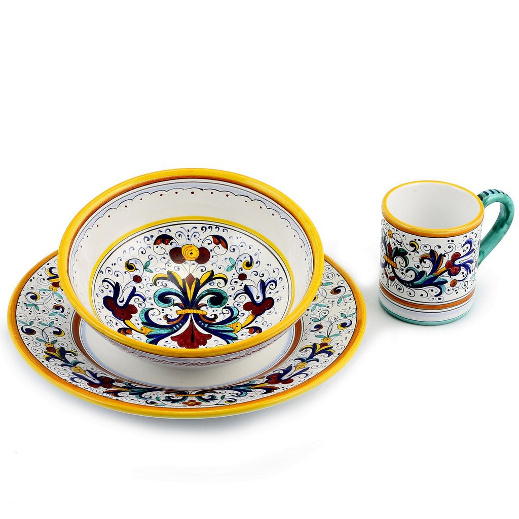 RICCO DERUTA DELUXE: Pre Pack Dinner + Coupe Bowl + Mug - artisticaitalian.com