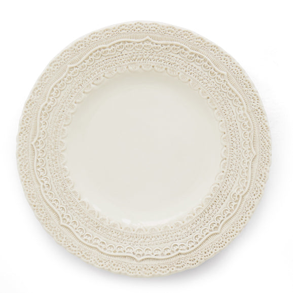 ARTE ITALICA: Finezza Cream Salad/Dessert Plate - artisticaitalian.com