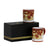 GIFT BOX: With two Deruta Mugs - DERUTA COLORI Coral Red Design - artisticaitalian.com