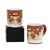 GIFT BOX: With two Deruta Mugs - DERUTA COLORI Coral Red Design - artisticaitalian.com