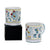 GIFT BOX: With two Deruta Mugs - ORVIETO GREEN ROOSTER Design - artisticaitalian.com