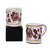 GIFT BOX: With two Deruta Mugs - ORVIETO RED ROOSTER Design - artisticaitalian.com